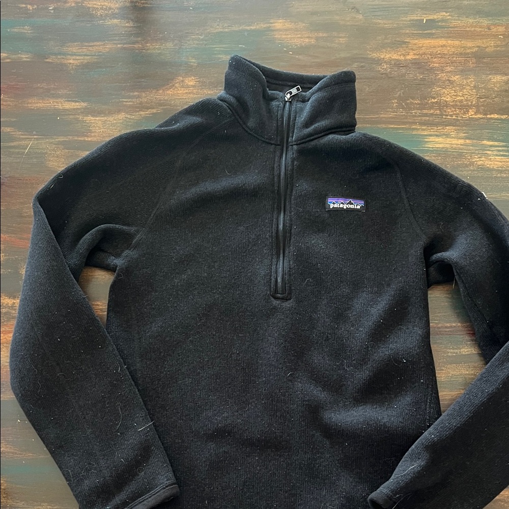 Patagonia Black Fleece Quarter-Zip Pullover